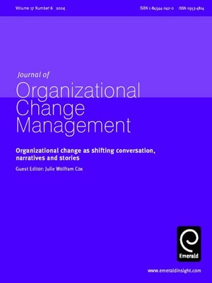 cover image of Journal of Change Management, Volume 17, Issue 6